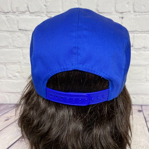 Vintage 5 Panel Hat Oilfield Cap Snapback Blue MASTCO Derrick Services Oil & Gas - Picture 3 of 9